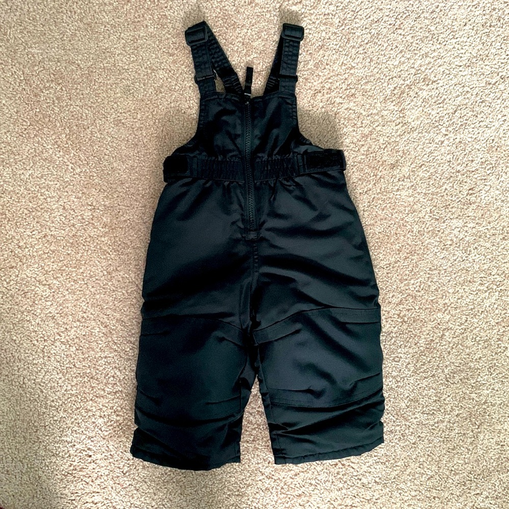 Cat&jack snow bib, black sz 12m